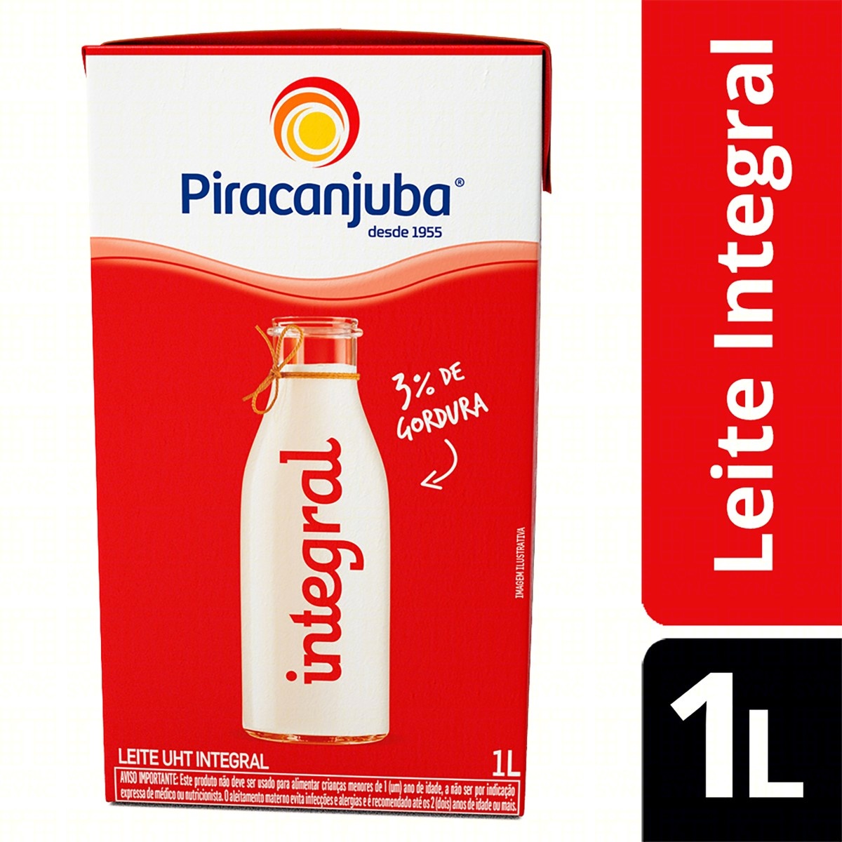 Leite integral piracanjuba