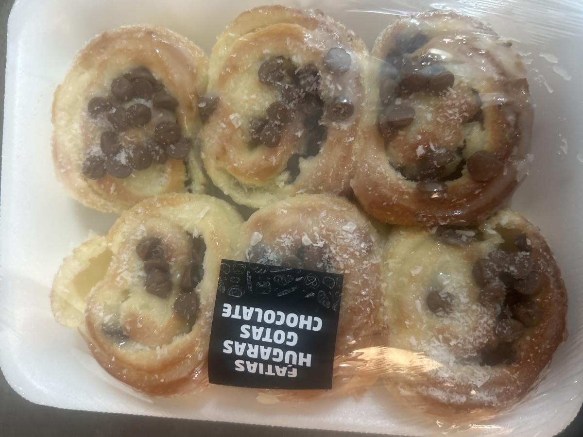 Fatias húngaras com gotas de chocolate