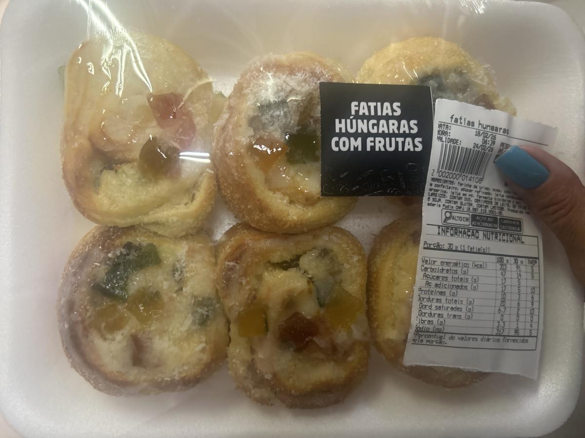 Fatia húngara frutas critalizadas